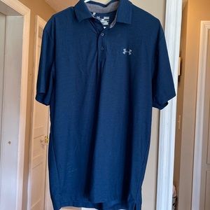 Under Armour Dark blue mens short sleeve polo